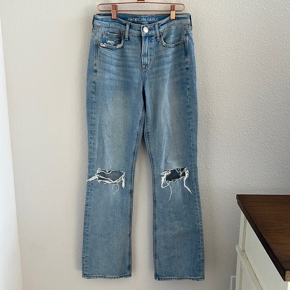 American Eagle '90's Boot Cut Distressed Denim Jeans 0